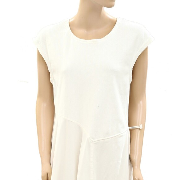 Daily Practice by Anthropologie Short-Sleeve Asymmetrical Midi Dress L 271106 - Picture 10 of 13